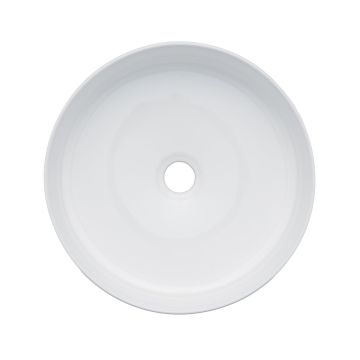 Adelaide Lusso White 15 3/4" x 15 3/4" x 3 1/2" Round Vessel Sink(K466)(664AWH)