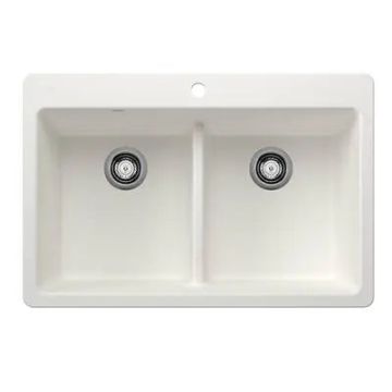 Blanco Liven Equal Double Low Divide Dual Mount Sink