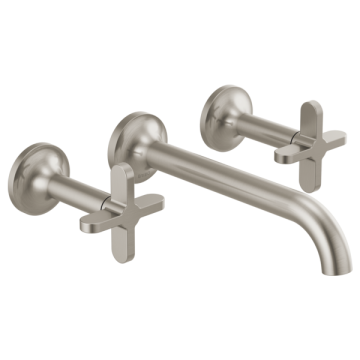 Brizo Two-Handle Wall Mount Lavatory Faucet with Cross Handles & Wall Mount