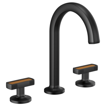 Brizo 65306LF Widespread Lavatory Faucet with Wood Insert Handle Kit