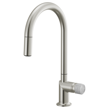 Brizo 63075LF Single Handle Bathroom Faucet with Concrete Knob Handle Kit
