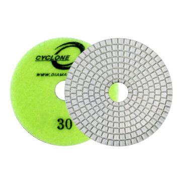 Diamax Cyclone ES White Resin pad 4in
