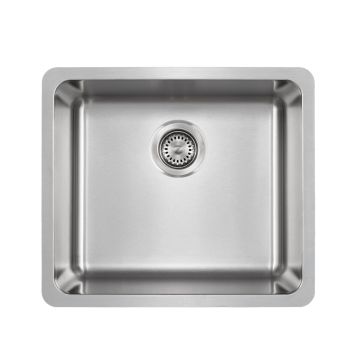 Jade- Amethyst 18 Gauge Single Bowl Undermount Bar Sink, Radial Corners, 20x18x9