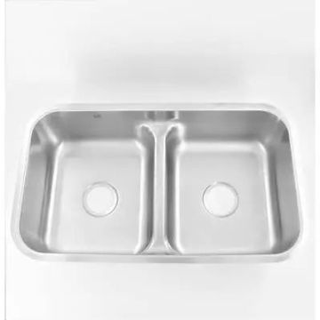 Liberty- Adams Half Divide Premium 18 G Stainless Steel 32.5' L x 18' W O.D. 30.5' L x 16' W I.D. 8' Deep 4.5' Half Divider