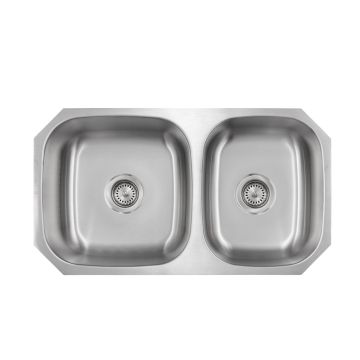 Liberty- Raleigh 18 Gauge 6040 Reversible Undermount Kitchen Sink, 32x8x9/9
