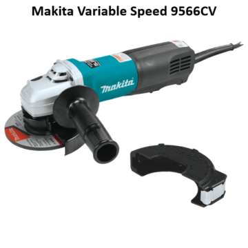 Makita-6" SJS™ Cut-Off/Angle Grinder, 13 AMP, 4,000–10,000 RPM, var. spd., 5/8"-11, no lock-off, lock-on