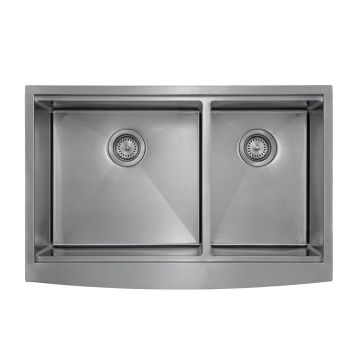 Master Chef-Pisa 33 6040 Flat 6" RETRO Apron Workstation Sink, 33x22x10