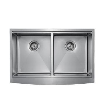 Master Chef- Venice 5050 Curved 9" FULL APRON Workstation Sink, 33x22x10