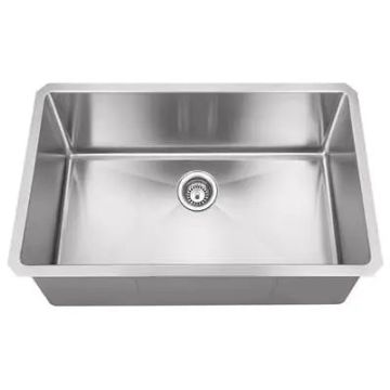 Master Chef- Versailles 35 Radial Stainless SteelProfessional Culinary Single Bowl Kitchen Sink UM 15 G 35x19x10 RADIAL CORNERS