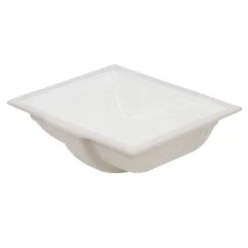 Oasis- Cove WH Rectangular White Bathroom UM Sink w/Decorative Design in the Top Rim.