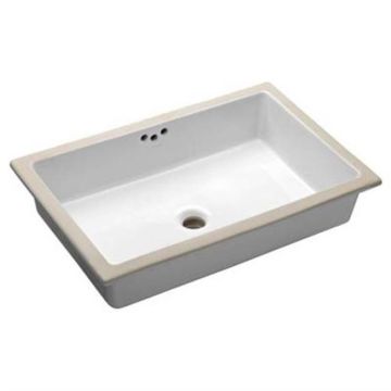 Oasis- Tideway Medium WH AHA Medium ADA UM Rectangular Vitreous China Sink 19.75x15.5x5.5 OD 17x13ID