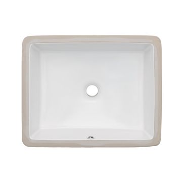Oasis- Tideway Medium WH Medium UM Rectangular Vitreous China Sink 19.75x15.5x6.5 OD 17x13ID