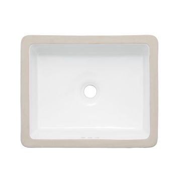 Oasis- Tideway Small Retro Rectangular Vitreous China Bowl 17.5 x 14.5 (ID)
