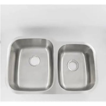 Presidential- Madison 16 Premium Heavy 16 G UM Offset Double Bowl Kitchen Sink 31.75x20.5x9/7