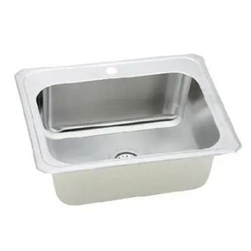 Presidential- Mckinley ADA Self-Rimming Single Bowl Kitchen Sink 25x22x8 1-Hole Version.MUST HAVE CLIPS w/SINK.