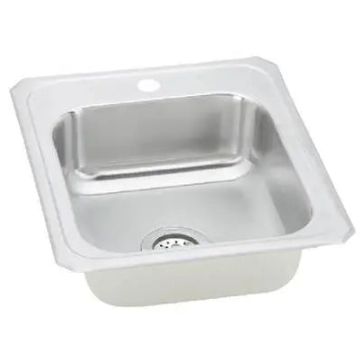 Presidential- Wilson-1 Hole NEW SIZE 20 x 20.5 x 8 18 GPremium Steel Self rimming One hole sink.MUST HAVE CLIPS w/SINK.
