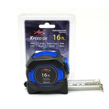 XPEED GK-XPEED GK 16' TAPE MEASURE; Nylon coated; auto lock