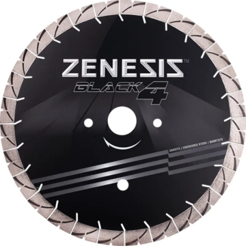 Zenesis™ Black 4 Diamond Bridge Saw Blade 12in to 20 in Wet Only