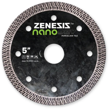 Zenesis Nano Dry Porcelain Blade – 4" to 14" Ultra-Thin, Diamond Blade